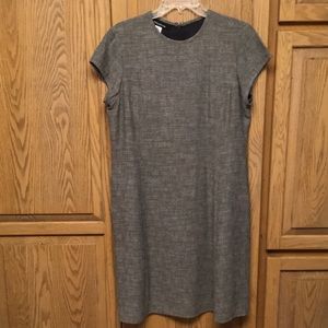 Jones New York Short Sleeve Business Gray Dress